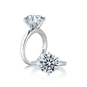 A.JAFFE CLASSIC 3.0CT 6 PRONG SOLITAIRE ENGAGEMENT RING