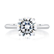 A. JAFFE 3.0CT ROUND SOLITAIRE ENGAGEMENT RING