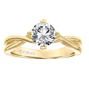 ARTCARVED 14K Yellow Gold Twist Solitaire