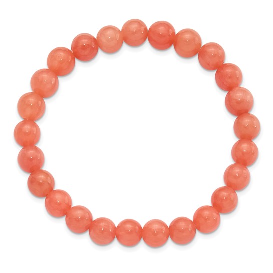 Orange Quartz Stretch Bracelet