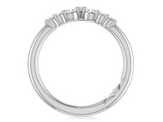 A. JAFFE 14k White Gold 0.46ctw Diamond Contour Ring