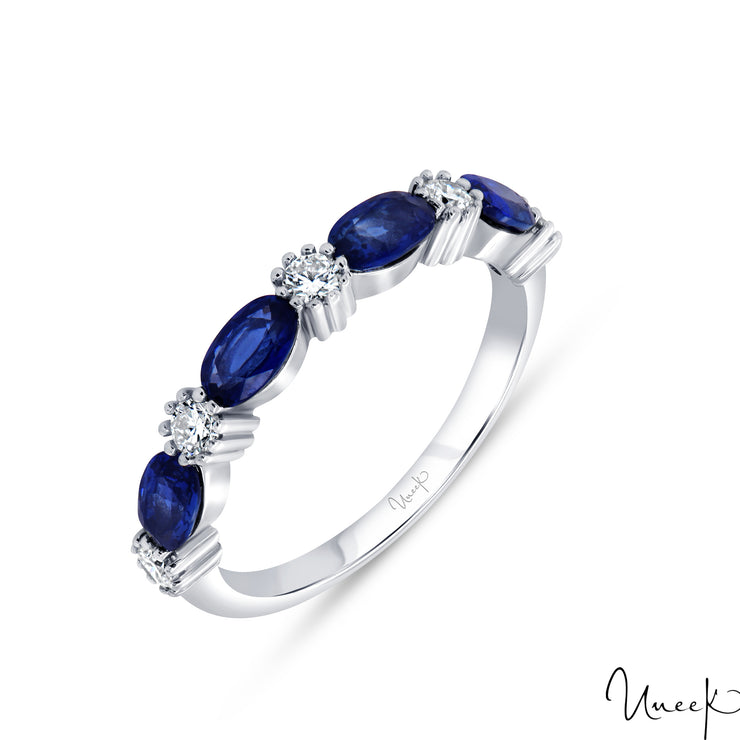 18k White Gold 1.20ctw Sapphire Contemporary Ring