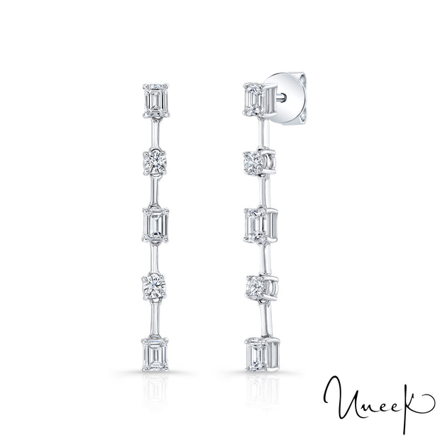 18k White Gold 0.36ctw Drop Diamond Earrings
