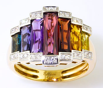 Colored Stone Rings  -  Women'