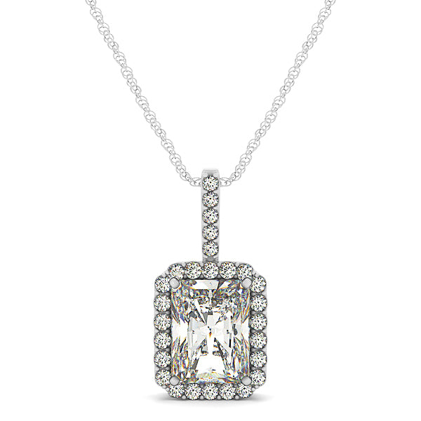 Halo Diamond Pendant