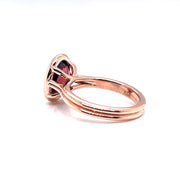 14k Rose Gold 3.40ctw Tourmaline Contemporary Ring