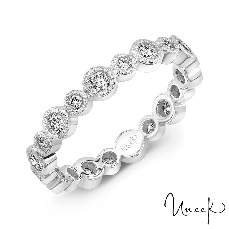 14k White Gold Eternity 0.60ctw Round Diamond Ring