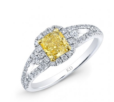 Intense Yellow Diamond Ring
