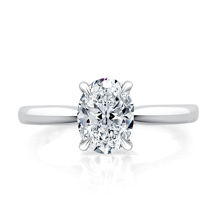 A. JAFFE SOLITAIRE ENGAGEMENT RING