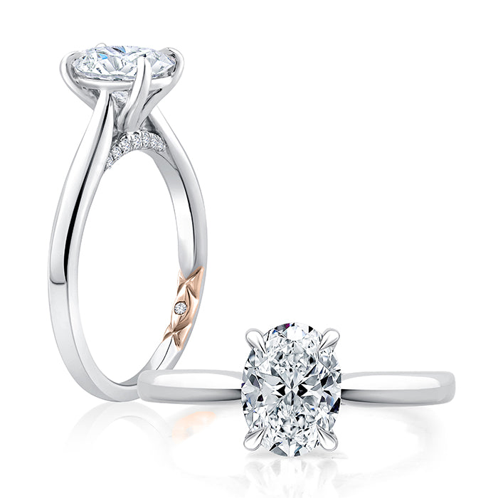 A. JAFFE SOLITAIRE ENGAGEMENT RING