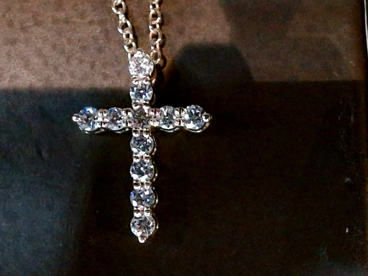 14k Yellow Gold 0.26ctw Cross Diamond Pendant
