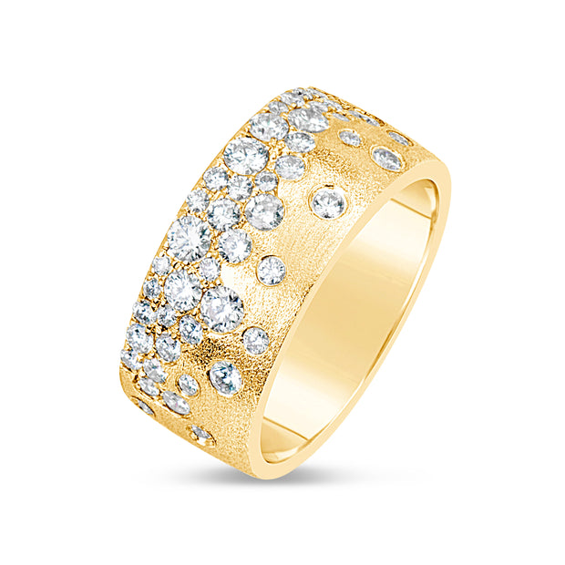 14k Yellow Gold 1.04ctw Cigar Diamond Ring