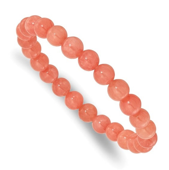 Orange Quartz Stretch Bracelet