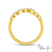 18k Yellow Gold 0.73ctw Bypass Diamond Ring