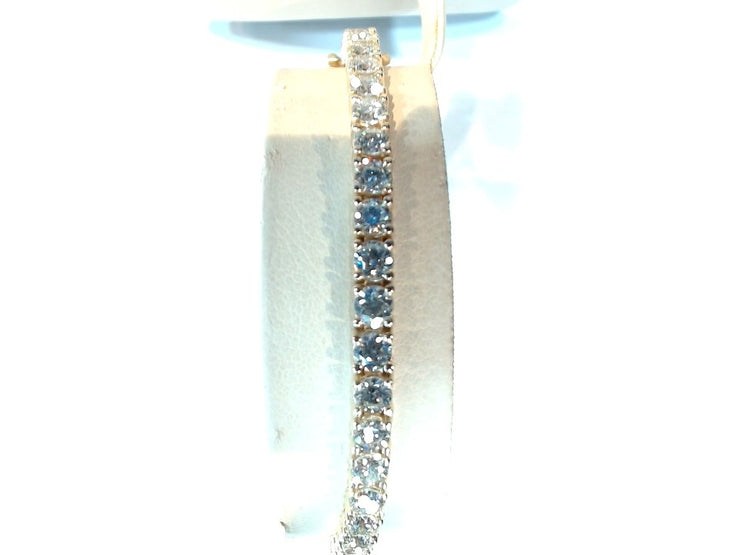 14k Yellow Gold 6.51ctw Diamond Tennis Bracelet