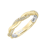 14k Two Tone Diamond Anniversary Band