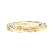 14k Two Tone Diamond Anniversary Band