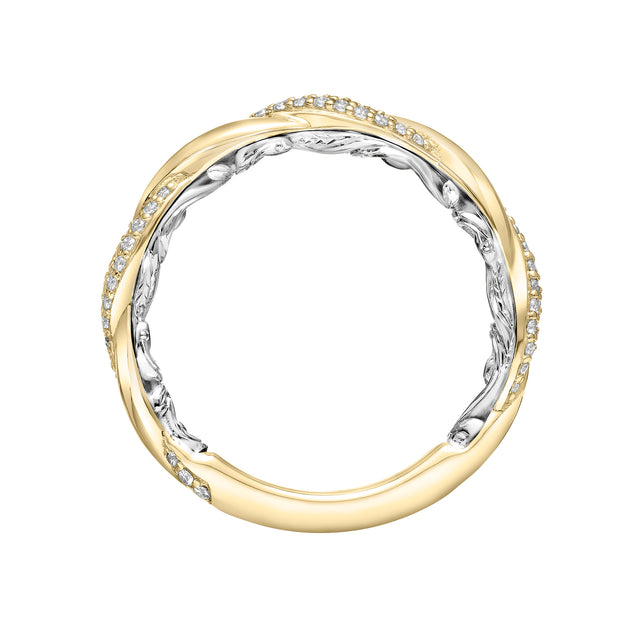 14k Two Tone Diamond Anniversary Band