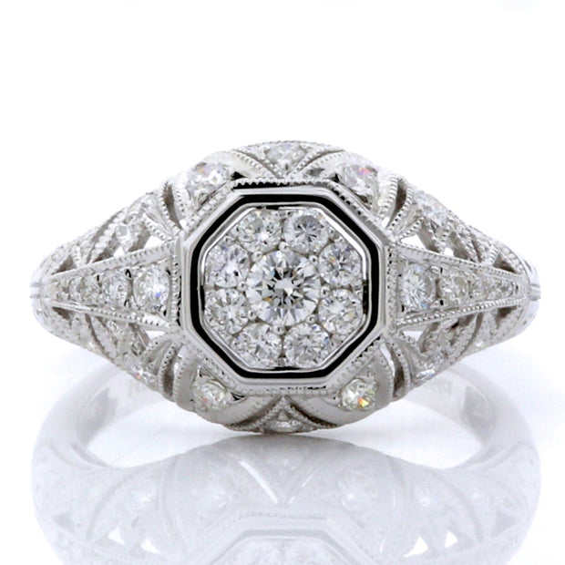Vintage Inspired Diamond Ring